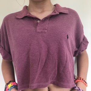 Pink polo shirt from brandy Melville